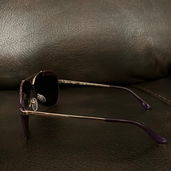 Salvatore Ferragamo logo monogram 60mm mirrored aviator sunglasses NEW - Picture 3 of 9